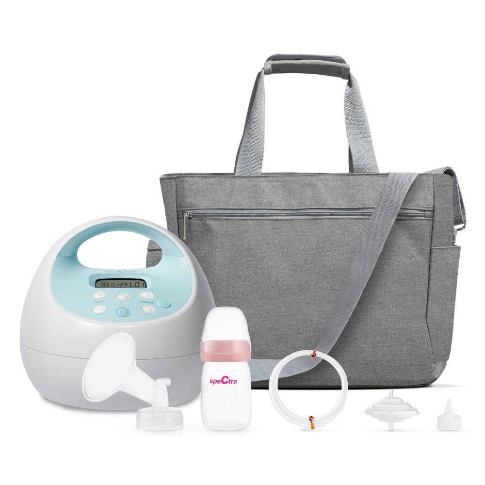 Spectra Breast Pump Premium Accessory Kit with 24mm Breast Flange,  Replacement Parts, and Bottle